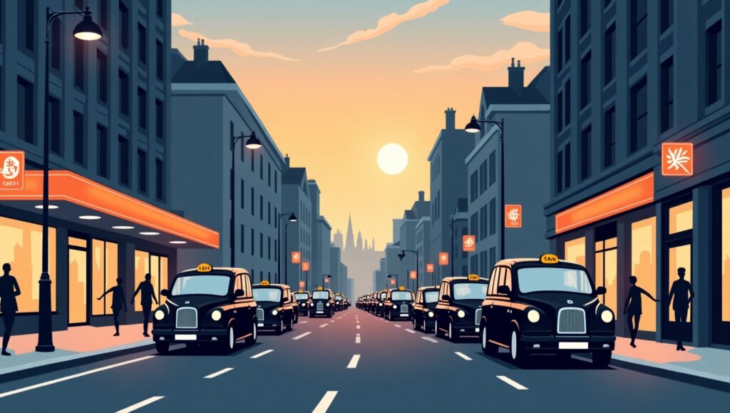 taxi rank in the Uk