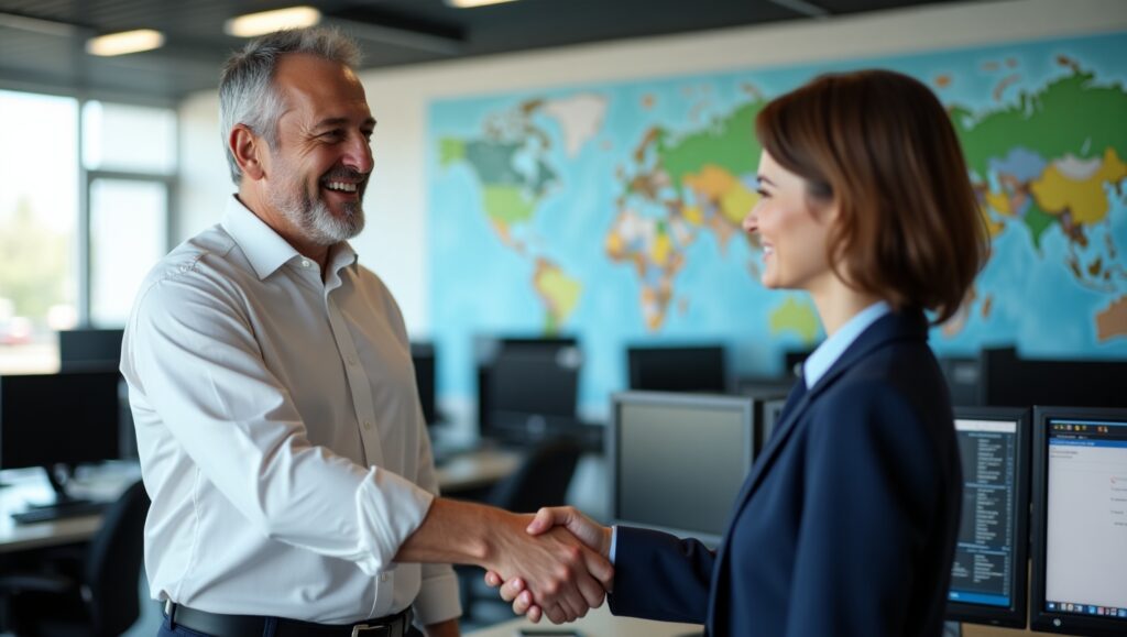 outsource dispatch services - UK taxi firm owner partnering with a dispatch provider.